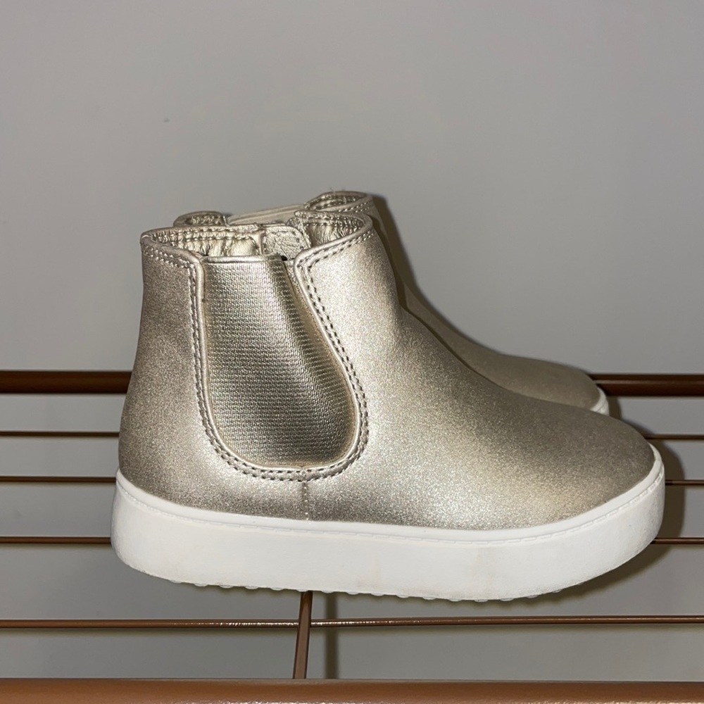 Cat & Jack Gold Hightop Sneakers Toddler Size 9